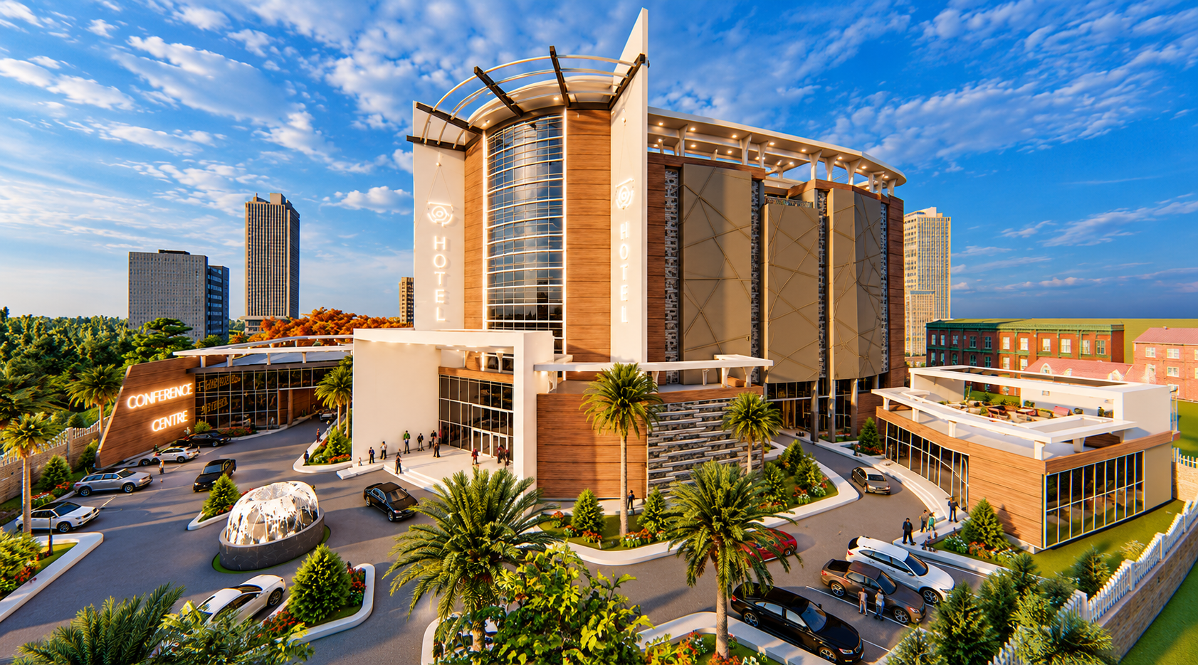 Architectural rendering of the Kaduna Marriott in Kaduna, 2022